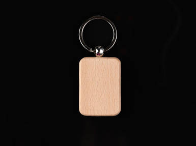 Брелок дерев'яний для гравіювання. Прямокутник. 35х50мм