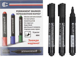 Маркер перманентний черный 8004 Diamont "C"