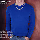 Срібна цепочка чоловіча товста на шию бісмарк. Ширина 7 мм. Довжина 60 см, фото 2