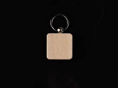 Брелок дерев'яний для гравіювання. MADE IN UKRAINE. 40х40мм