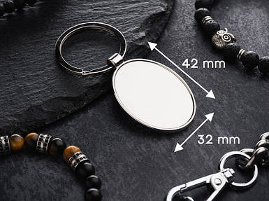 Заготовка для брелока. Овал. 42х32мм