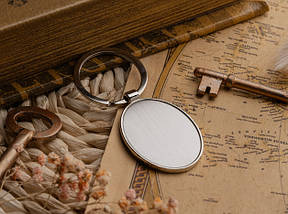 Заготовка для брелка. Овал. 42х32мм, фото 3