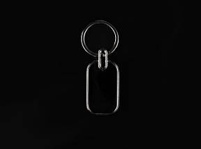 Брелок під гравіювання. 25х45мм. Нержавійка, фото 3