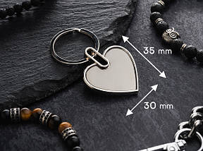 Брелок під гравіювання. 30х35мм. Нержавійка, фото 2