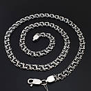 Срібна цепочка чоловіча товста на шию бісмарк. Ширина 7 мм. Довжина 50 см, фото 10