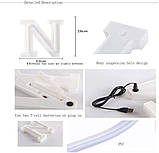 MoreLucky англійський алфавіт світлодіодні гірлянди USB без пульта дистанційного керування креативний нічний світильник прикраса, фото 4