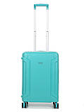 Валіза мала S поліпропілен бірюза 55х36х21см/33л/3.45кг/Airtex 645, фото 2