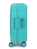 Валіза мала S поліпропілен бірюза 55х36х21см/33л/3.45кг/Airtex 645, фото 4