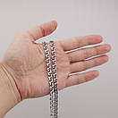 Жирна! Срібний чоловічий ланцюжок бісмарк цепочка 70 см (ширина 7 мм), фото 3