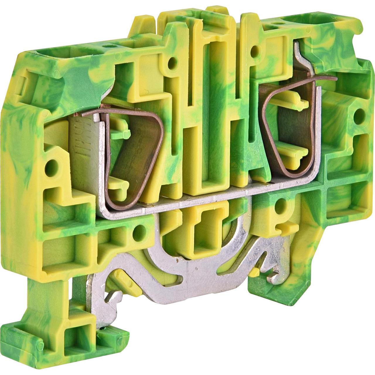 Клемa пружинна заземлювальна 10 мм2 ETI ESP-HTE.10 жовто-зелена, фото 1