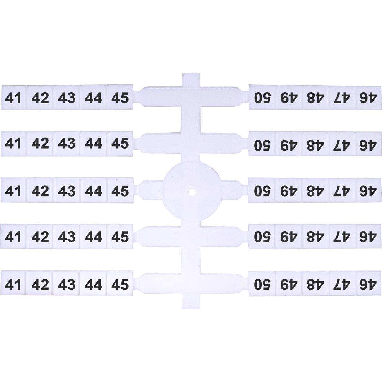 Маркувальна табличка (200шт) ETI EO3 (41-50), фото 1