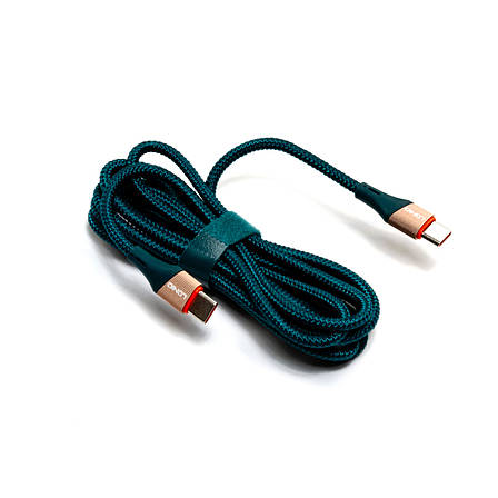 Кабель Type-C-Type-C LDNIO LC632C PD 65W 2м зелений, фото 3