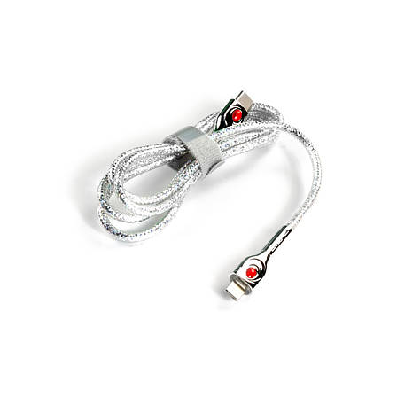 Кабель Type-C-Lightining LDNIO LC871I PD 30W 1м сріблястий, фото 3