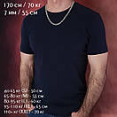 Шикарная серебряная цепочка для мужчин. Звено 7 мм, длина 55 см, фото 2