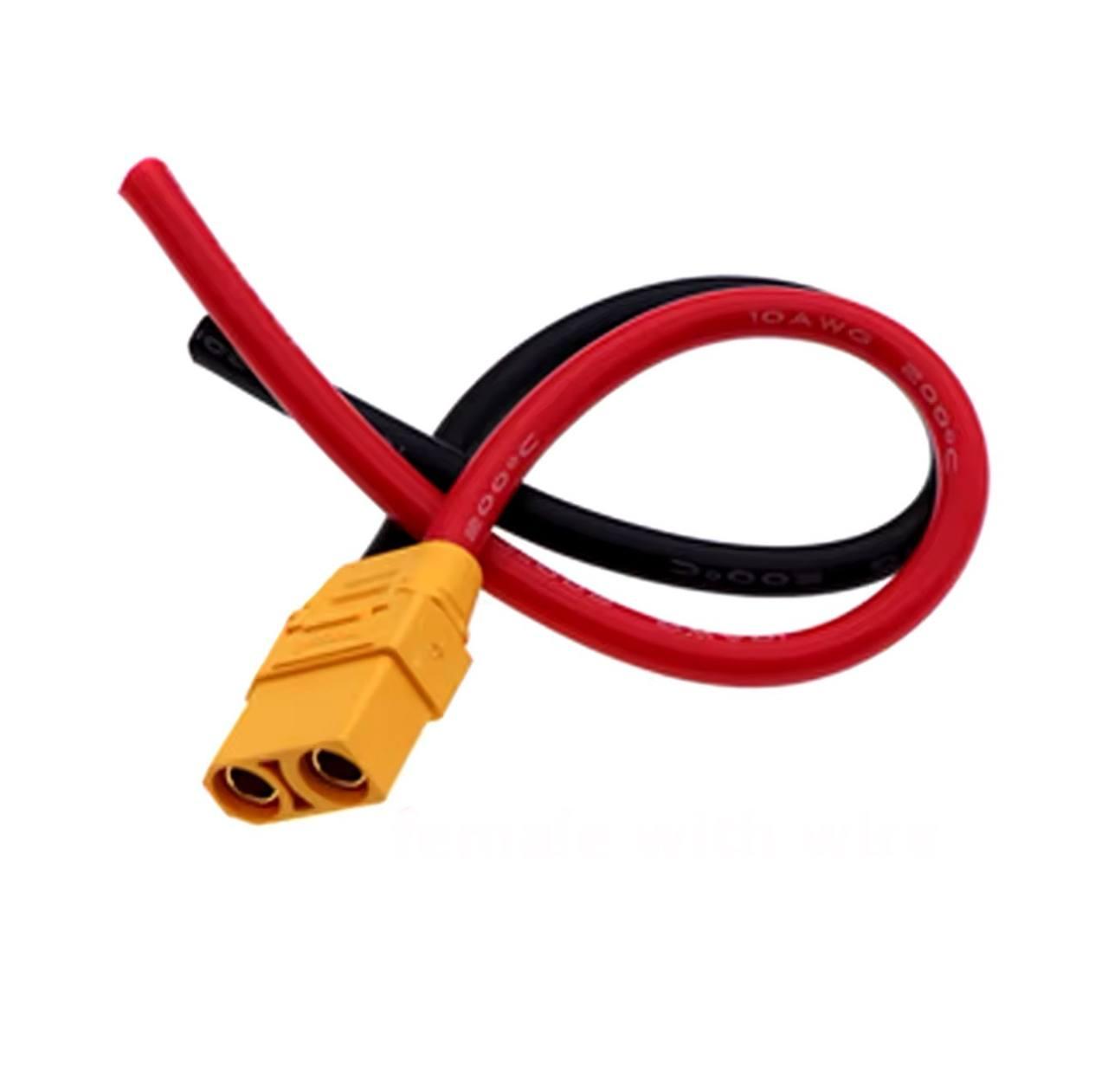 Роз'єм живлення XT90 (мама) з проводом 12 AWG