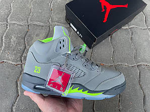 Чоловічі кросівки зимові Nike Air Jordan 5 Retro Green Bean
