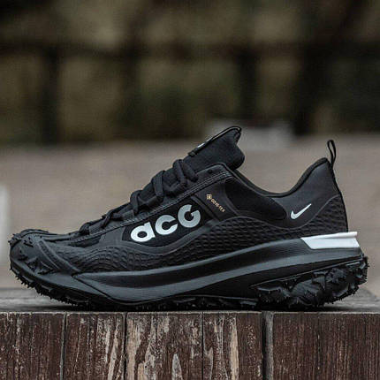 Чоловічі термо кросівки Nike ACG Mountain Fly Gore-Tex Black чорні водонепроникні, фото 1