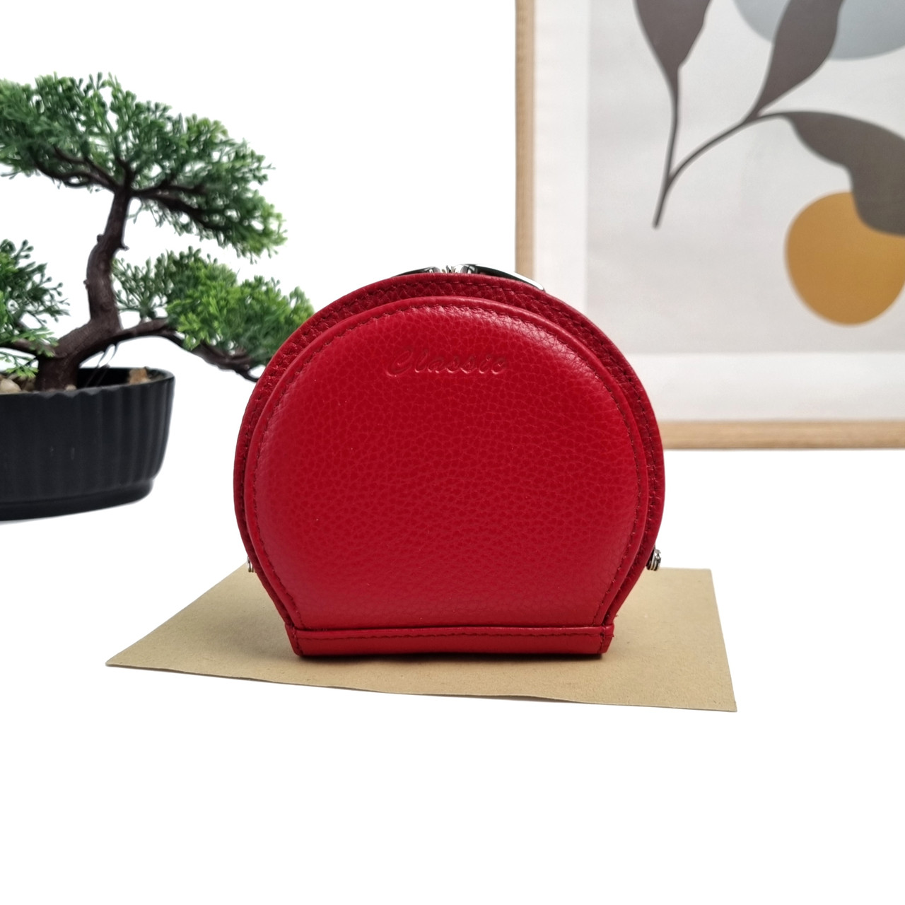 Молодіжний гаманець натуральна шкіра червоний Арт.2202-8002A-1 red GENUINE LEATHER (59)