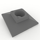 Опорна плита для анкерно-вуглової опори ОП1