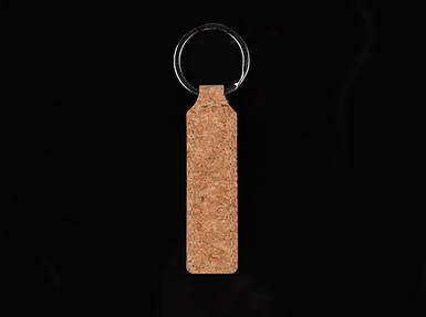 Брелок для ключів корковий з кільцем. 32мм 79х21мм