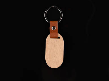 Брелок дерев'яний для гравіювання. 60х30мм