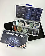 Набір натуральних необроблених каменів 10 шт 1-2 см, колекція мінералів для дорослих та дітей