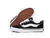 Зимові кеди Vans Knu Skool Black White Winter чорно-білі на хутрі Ванс КНУ замшеві, фото 4