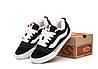 Зимові кеди Vans Knu Skool Black White Winter чорно-білі на хутрі Ванс КНУ замшеві, фото 6