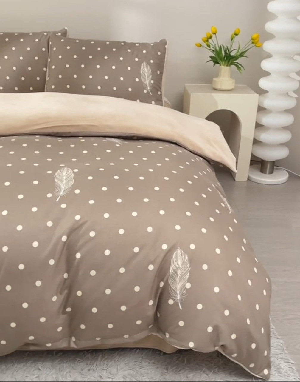 Тепла постільна білизна велюр з фланелью Mallory Home