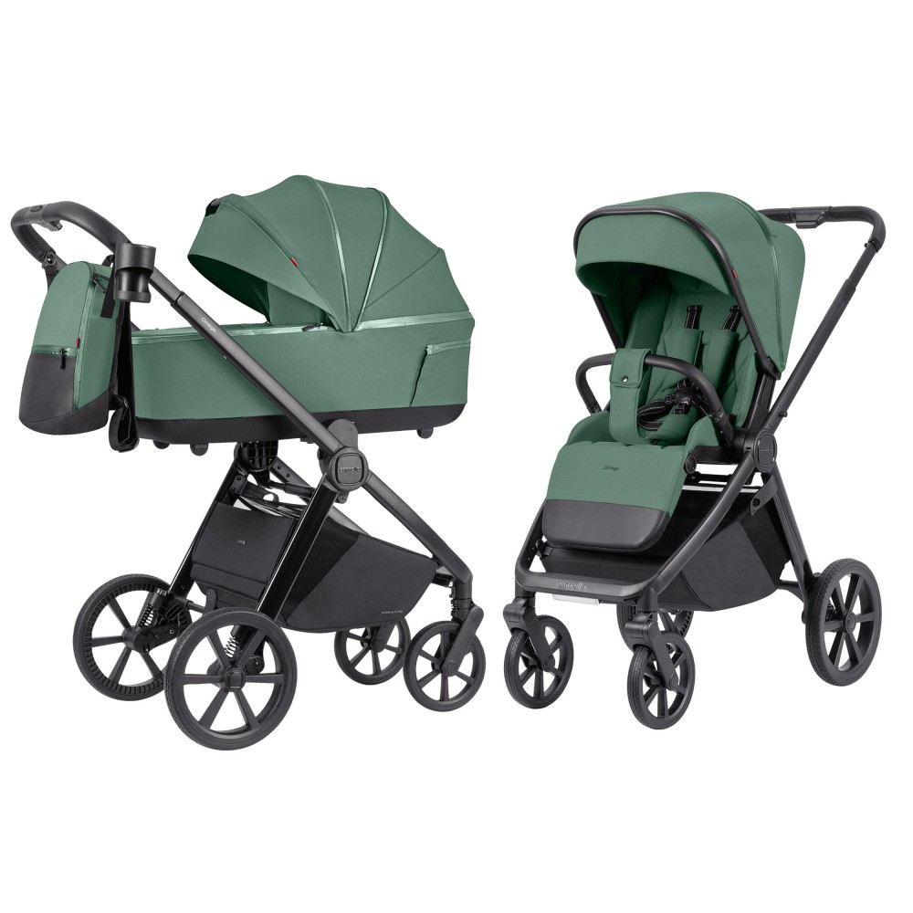 Коляска 2в1 Carrello Omega CRL-6540/1+адаптори, Nova Green