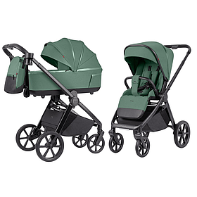 Коляска 2в1 Carrello Omega CRL-6540/1+адаптори, Nova Green
