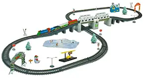 Іграшкова залізниця зі світловими ефектами, 366 см, "Новорічний експрес" 21812, фото 2