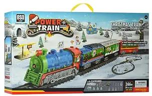 Іграшкова залізниця зі світловими ефектами, 366 см, "Новорічний експрес" 21812, фото 1