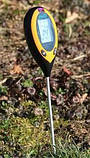 Професійний аналізатор ґрунту 4 в 1 FLO 89000, кислотність, вологість, освітленість, температура, Польща, фото 3