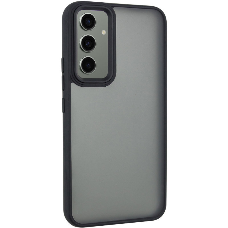 Двокомпонентний чохол TPU+PC Lyon frosted для Samsung Galaxy S25 | Black