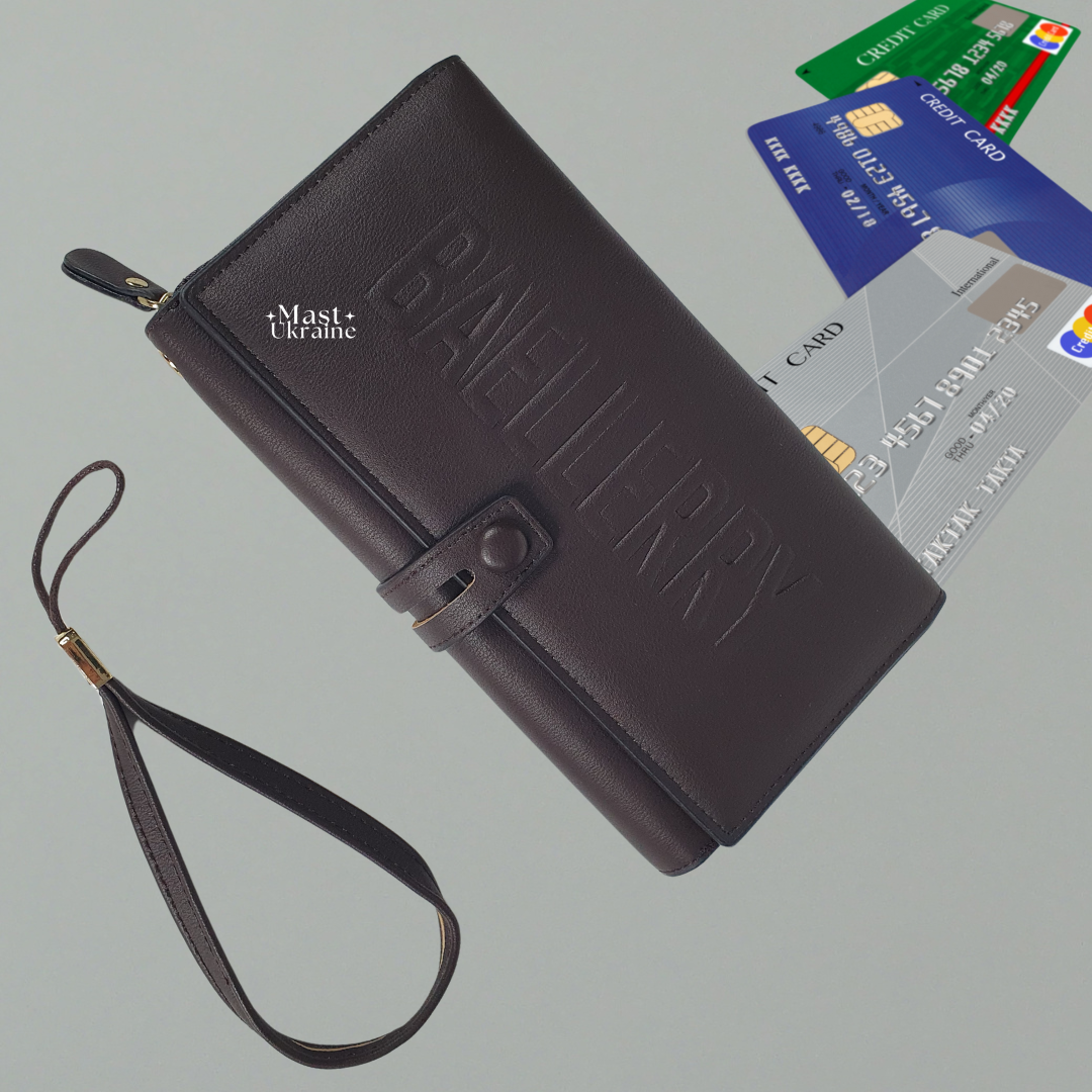 Чоловічий портмоне Baellerry Guero для зберігання карт, документів та грошей BA-2453-Brown, фото 1