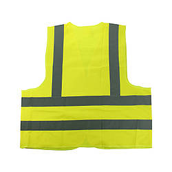 Жилет сигнальний світловідбивний XL, жовтий, SAPFIRE