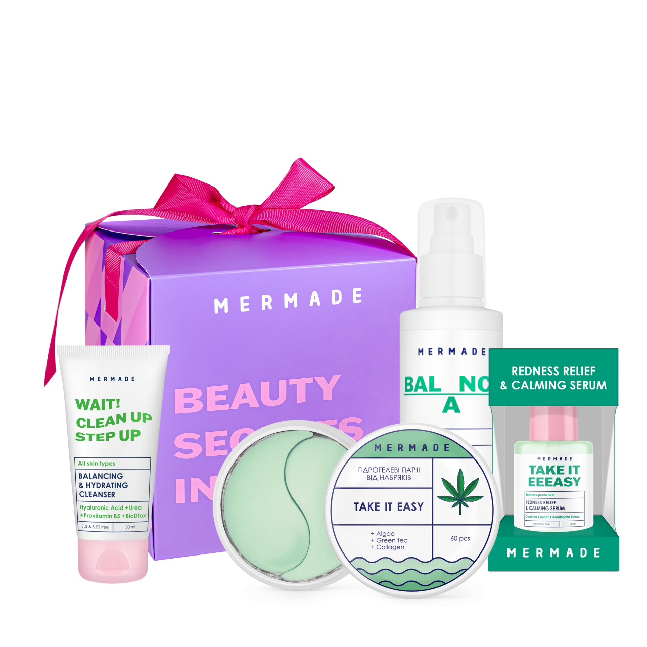 Подарунковий набір косметики по догляду за обличчям Mermade Balance Your Skin для жінок
