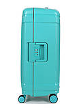 Валіза середня M поліпропілен бірюза 68х47х27см/76л/4.6кг/Airtex 645, фото 4