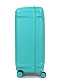 Валіза середня M поліпропілен бірюза 68х47х27см/76л/4.6кг/Airtex 645, фото 5
