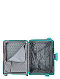 Валіза середня M поліпропілен бірюза 68х47х27см/76л/4.6кг/Airtex 645, фото 10