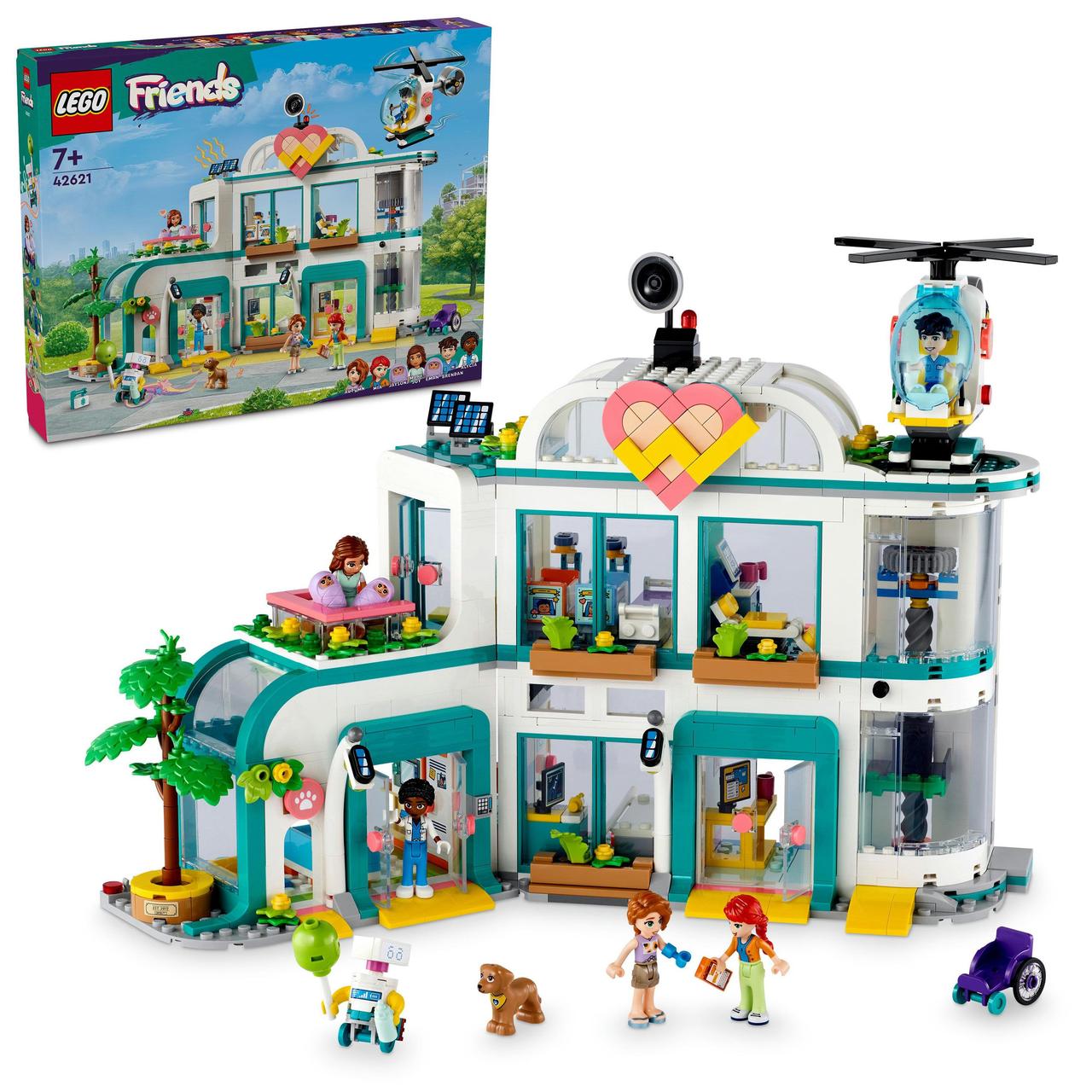 LEGO FRIENDS 42621 Лікарня в Хартлейк-Сіті 1311 дет  37.8 x 9.4 x 35.4 cm