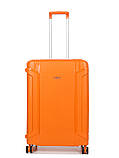 Набір валіз Франція (L M S-3шт) поліпропілен оранж/Airtex 645, фото 4