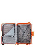 Набір валіз Франція (L M S-3шт) поліпропілен оранж/Airtex 645, фото 10