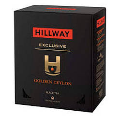 Чай чорний HILLWAY EXCLUSIVE цейлонський Golden Ceylon 100 пакетиків* 2 гр. (Хілвей)