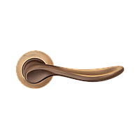 Ручка для дверей на розетці OLA Z-1312 MACC / Матова бронза