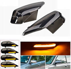 Повторювач повороту на дзеркалі Subaru Tribeca 2006-2008 Субару Трібека (2шт динамічні чорні ЛЕД)