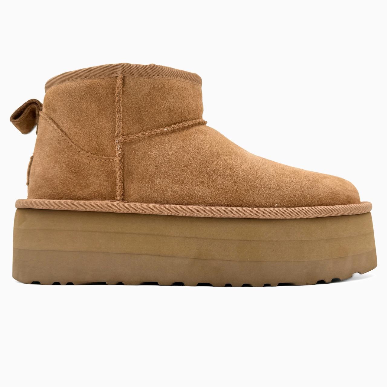 Зимові Жіночі Черевики UGG Ultra Mini Platform Ginger | рудо-каштанові на платформі, розміри 36–41