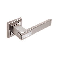 Ручка для дверей на розетці QOOB Z-1320 BN/SBN / Чорний нікель/матовий чорний нікель