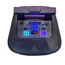 Портативна колонка Bluetooth Q-YX8000 бездротова акустична система з підсвіткою та мікрофоном, фото 3